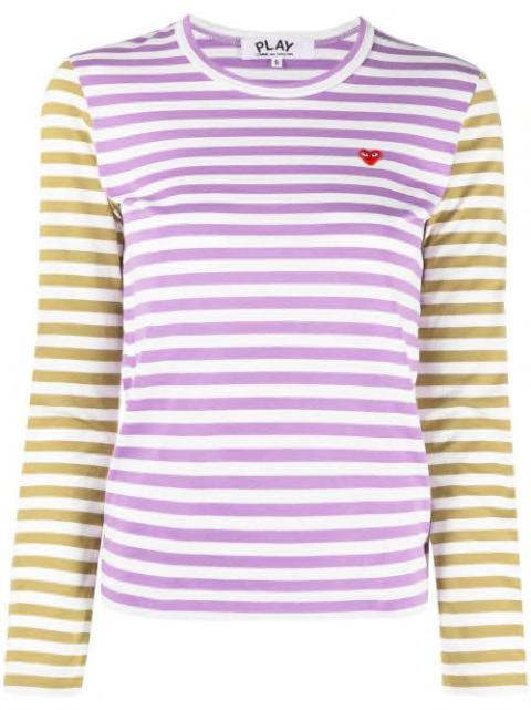 heart-patch cotton T-shirt by COMME DES GARCONS