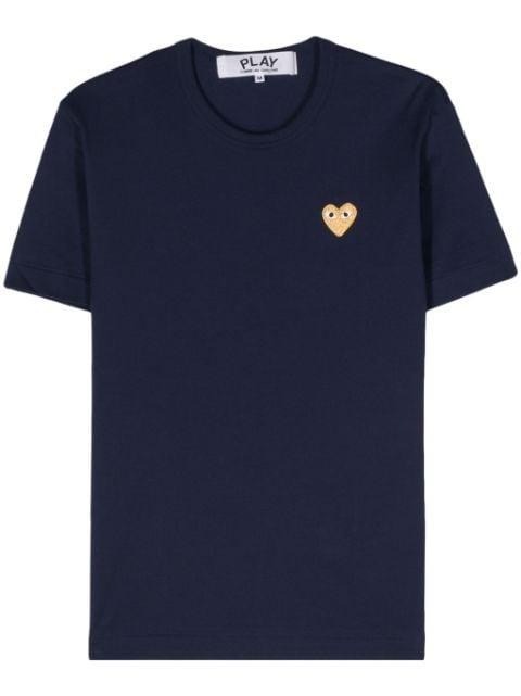 heart-patch cotton T-shirt by COMME DES GARCONS