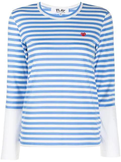 heart-patch cotton T-shirt by COMME DES GARCONS