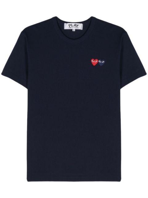 heart-patch cotton T-shirt by COMME DES GARCONS