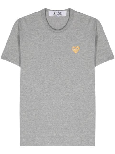 heart-patch cotton T-shirt by COMME DES GARCONS