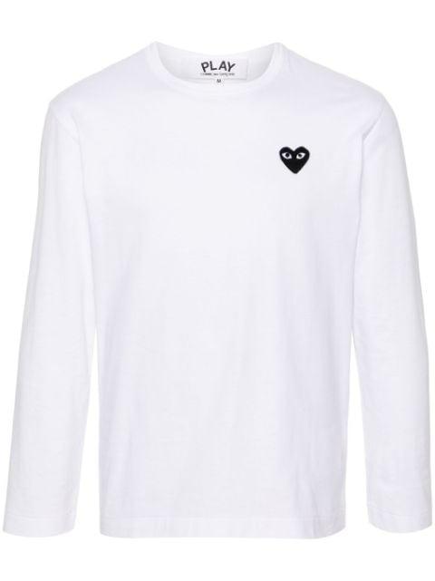 heart-patch cotton T-shirt by COMME DES GARCONS