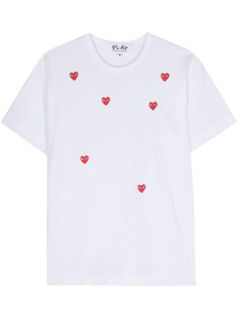 heart-print T-shirt by COMME DES GARCONS