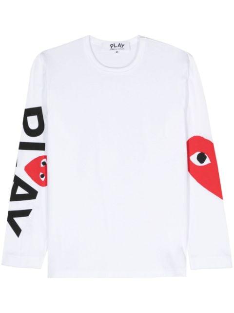 heart-print T-shirt by COMME DES GARCONS
