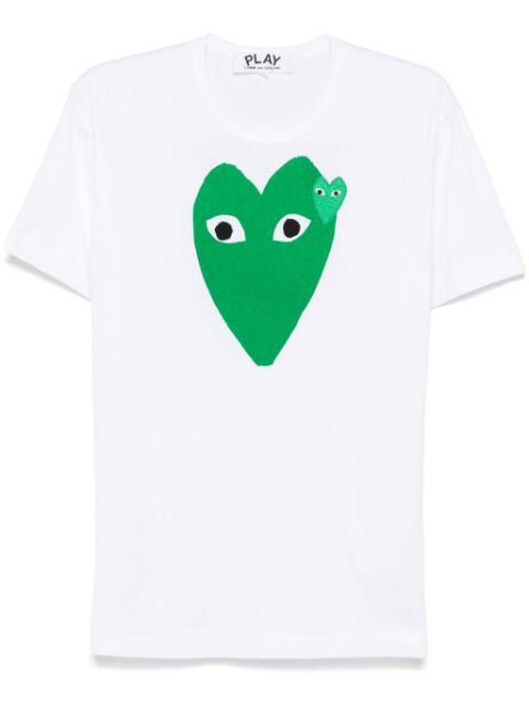 heart-print T-shirt by COMME DES GARCONS