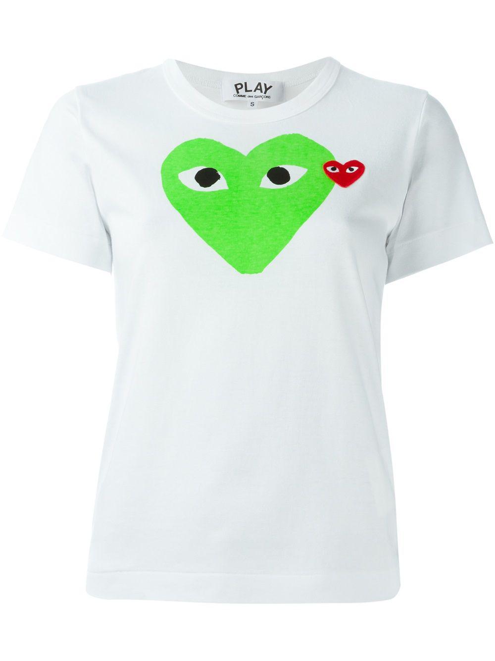 heart-print T-shirt by COMME DES GARCONS