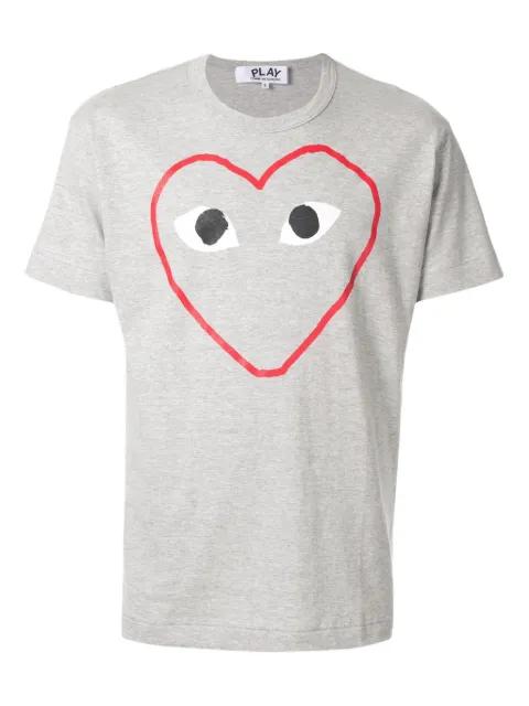 heart-print T-shirt by COMME DES GARCONS