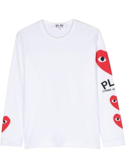 heart-print T-shirt by COMME DES GARCONS