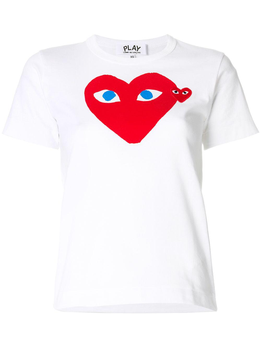 heart-print T-shirt by COMME DES GARCONS