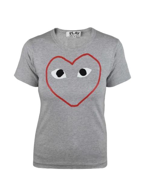 heart-print T-shirt by COMME DES GARCONS