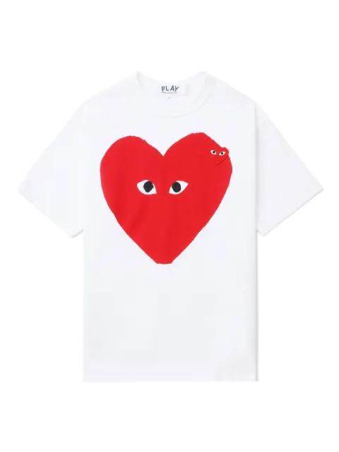 heart-print T-shirt by COMME DES GARCONS
