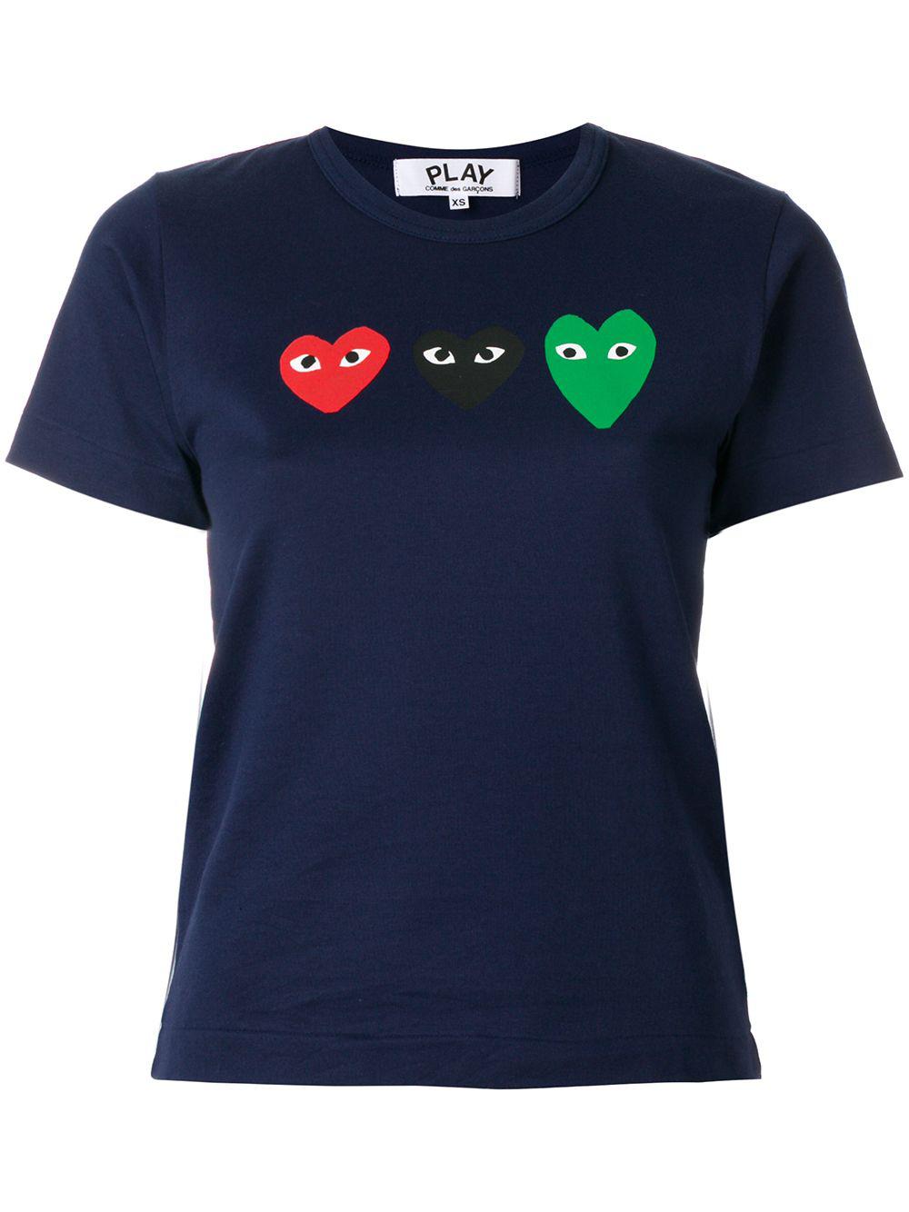 heart print T-shirt by COMME DES GARCONS