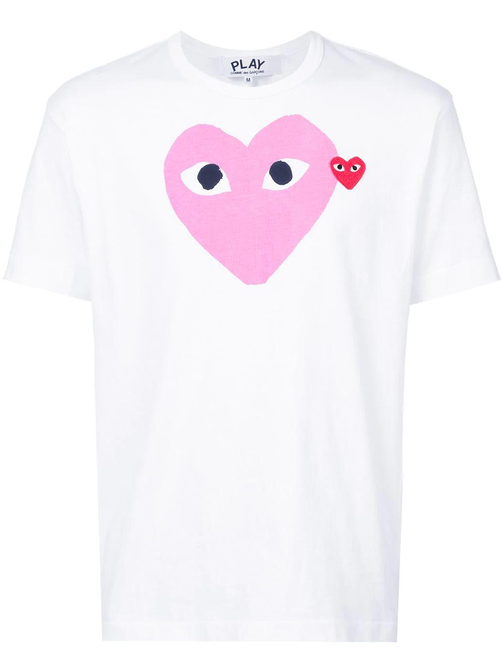 heart print T-shirt by COMME DES GARCONS