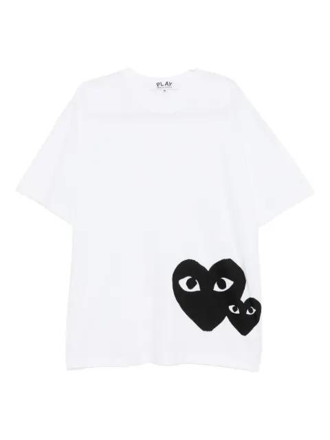 heart-print T-shirt by COMME DES GARCONS