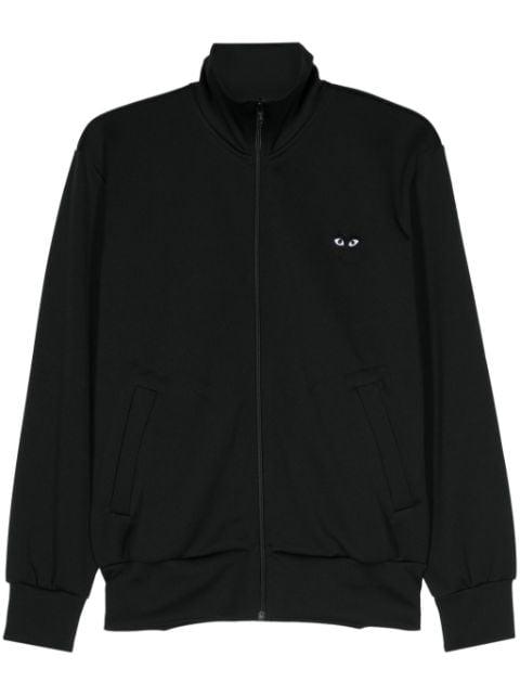 heart-print jersey track jacket by COMME DES GARCONS