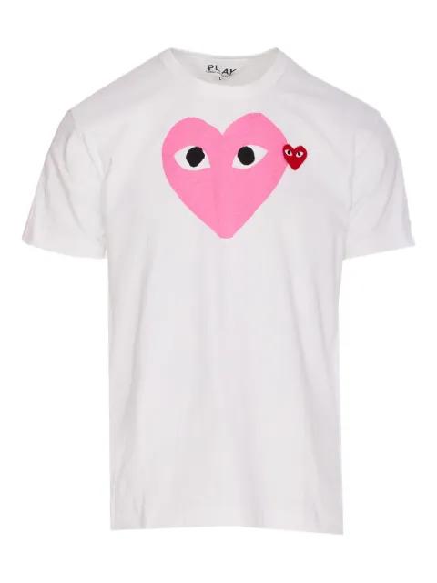 heart-print patch T-shirt by COMME DES GARCONS