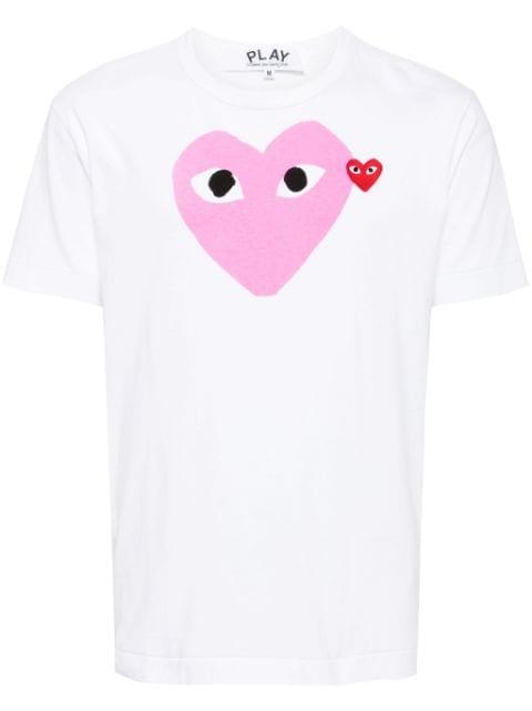 heart-printed T-shirt by COMME DES GARCONS
