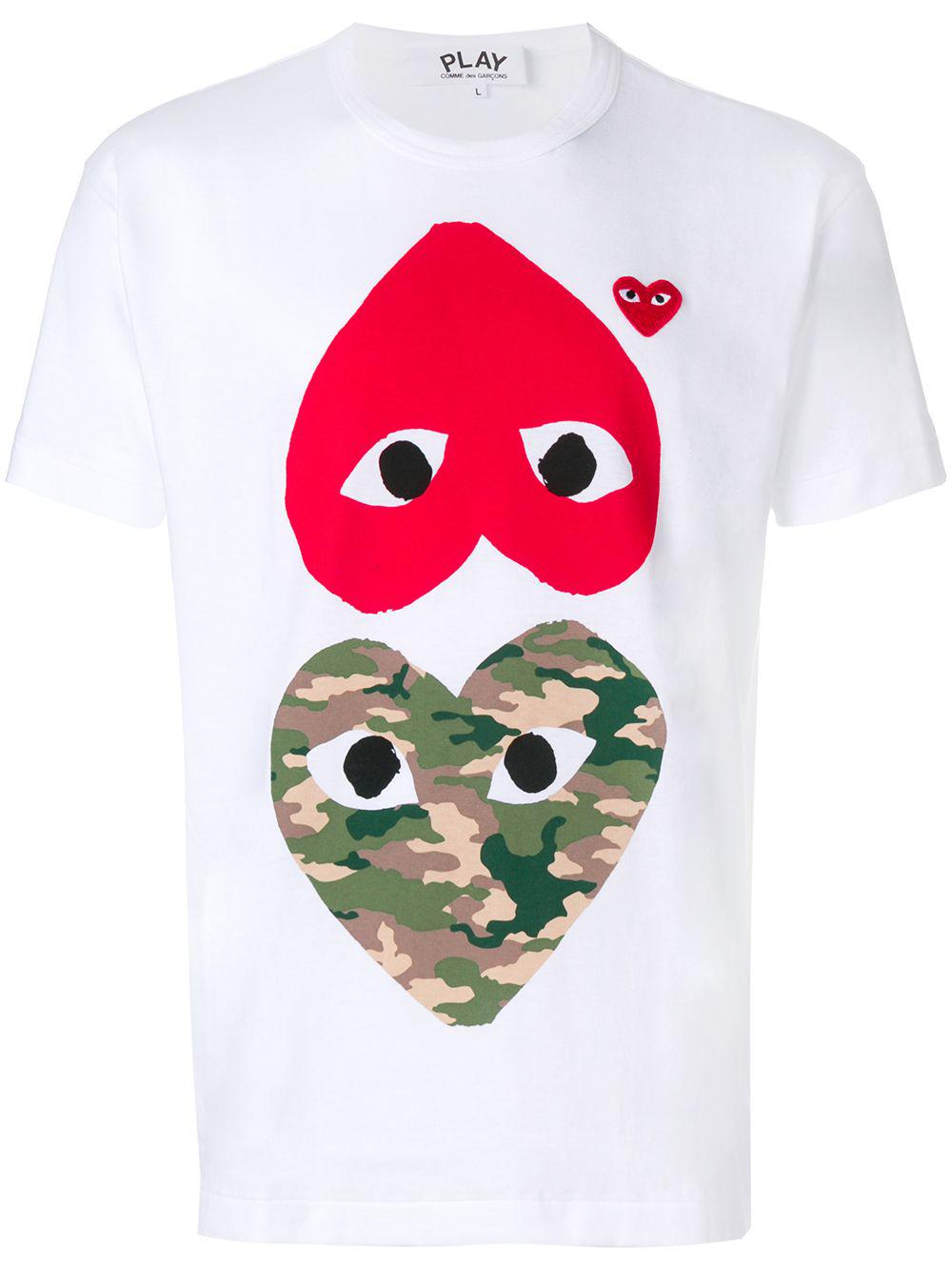 hearts print T-shirt by COMME DES GARCONS