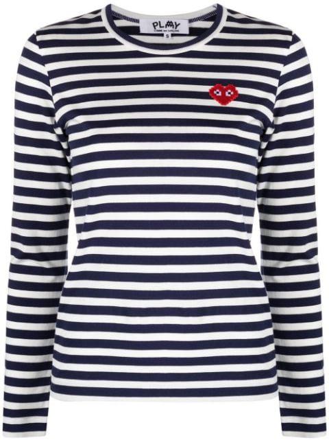 horizontal-stripe long-sleeve T-shirt by COMME DES GARCONS