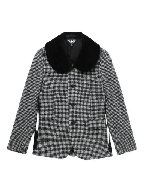 houndstooth collar blazer by COMME DES GARCONS