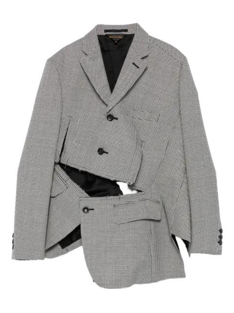 houndstooth cut-out jacket by COMME DES GARCONS