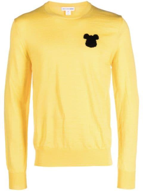 intarsia-knit crewneck jumper by COMME DES GARCONS