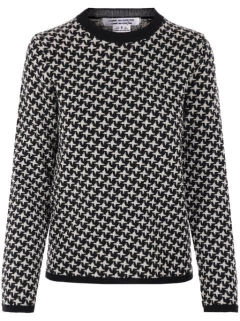 intarsia-knit wool jumper by COMME DES GARCONS