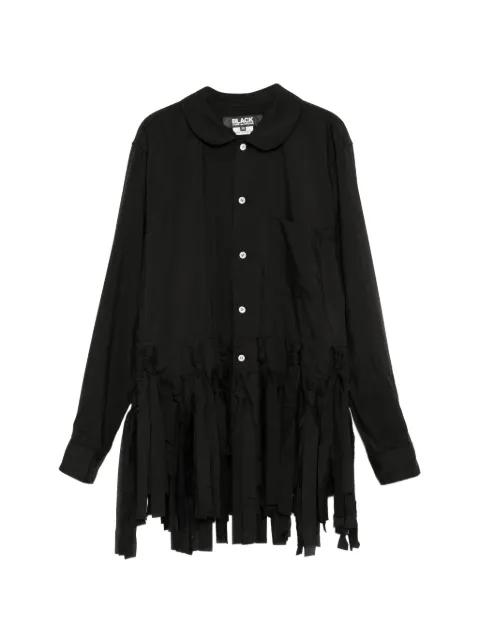 knotted fringe-trim shirt by COMME DES GARCONS