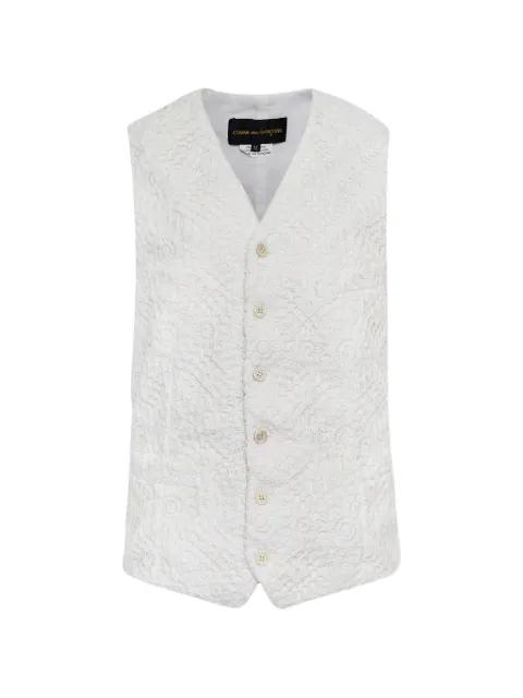 lace-embellished waistcoat by COMME DES GARCONS