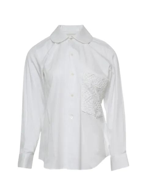 lace-patch blouse by COMME DES GARCONS