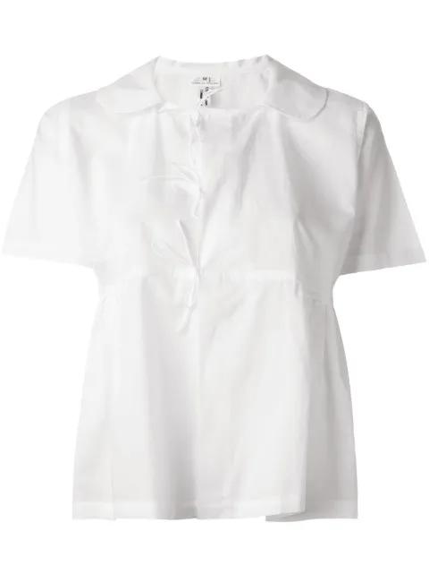 lace-up detail flared shirt by COMME DES GARCONS