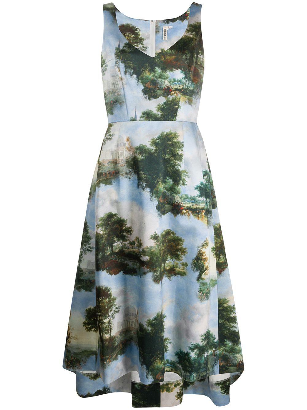 landscape print A-line dress by COMME DES GARCONS