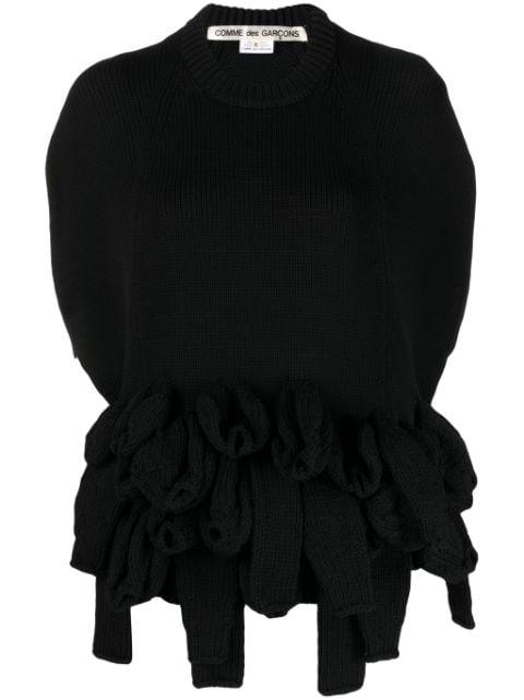 layered-detail crew-neck jumper by COMME DES GARCONS