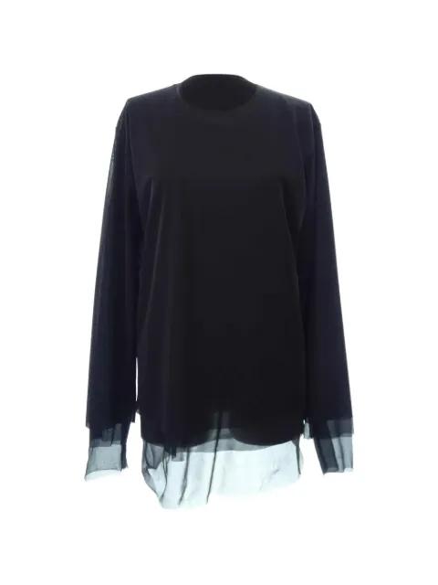 layered sheer-panel long-sleeved T-shirt by COMME DES GARCONS