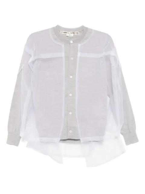 layered wool cardigan by COMME DES GARCONS