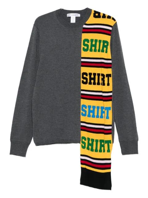 layered wool sweater by COMME DES GARCONS