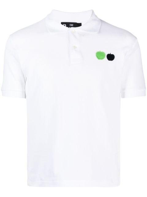 logo-appliqué cotton polo shirt by COMME DES GARCONS