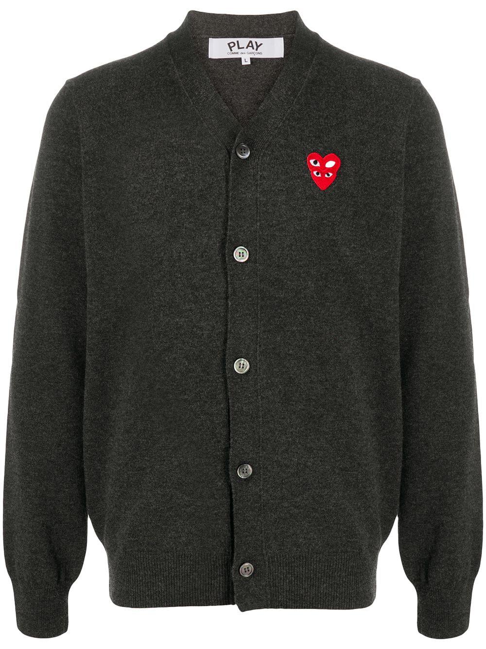 logo button-down cardigan by COMME DES GARCONS