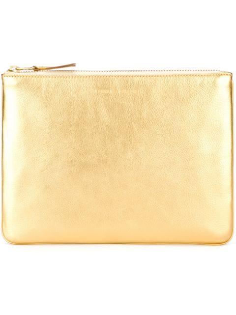 logo-embossed leather purse by COMME DES GARCONS