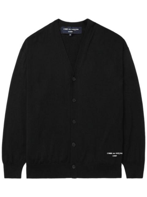 logo-embroidered cardigan by COMME DES GARCONS