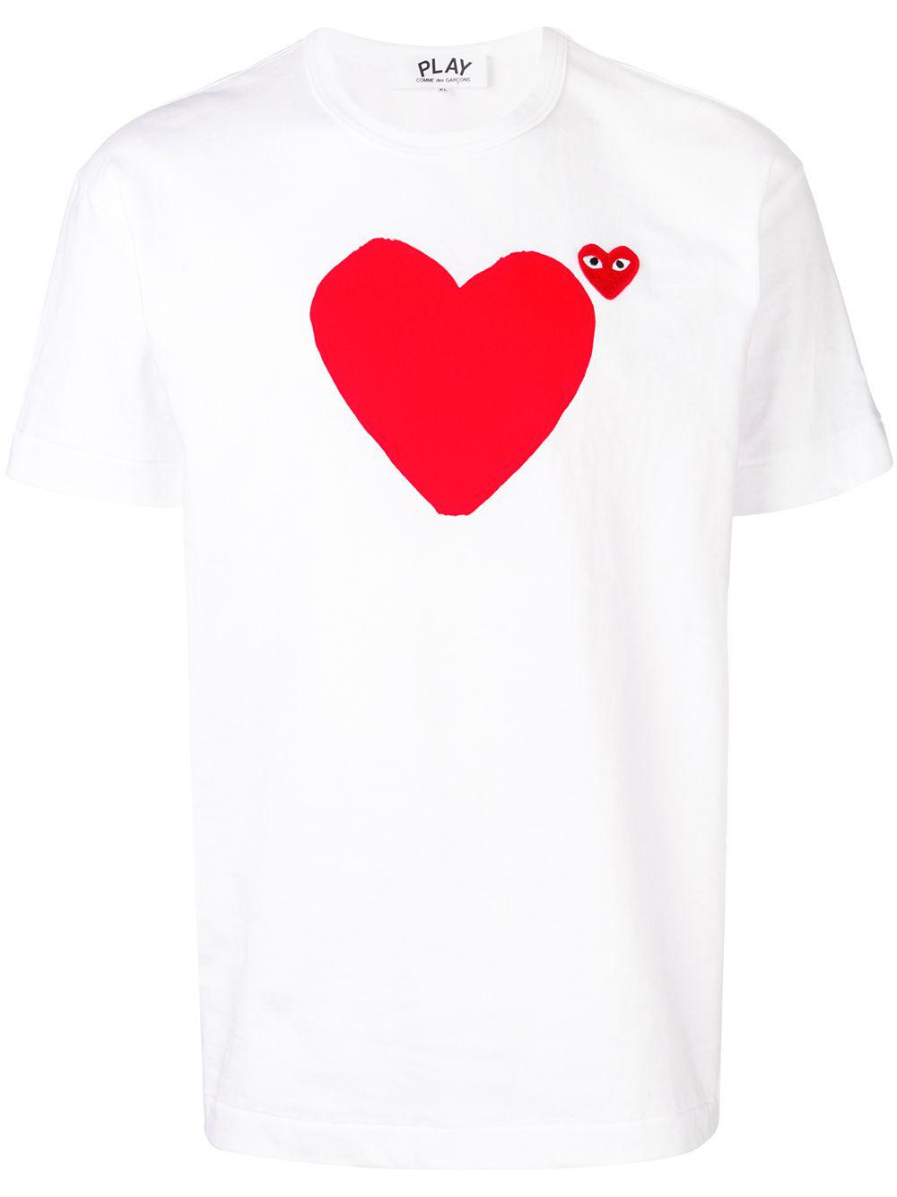 logo heart printed T-shirt by COMME DES GARCONS