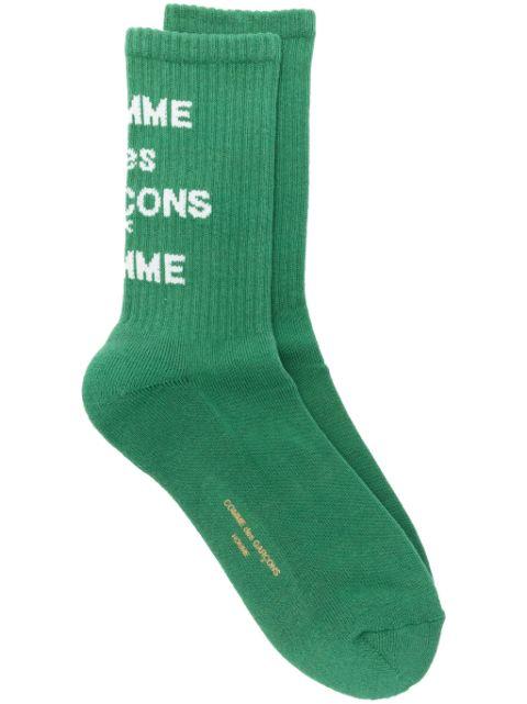 logo-jacquard socks by COMME DES GARCONS