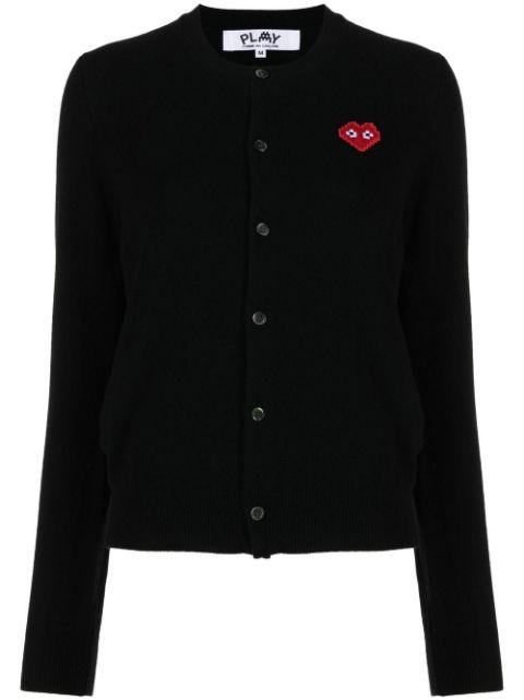 logo-patch cardigan by COMME DES GARCONS