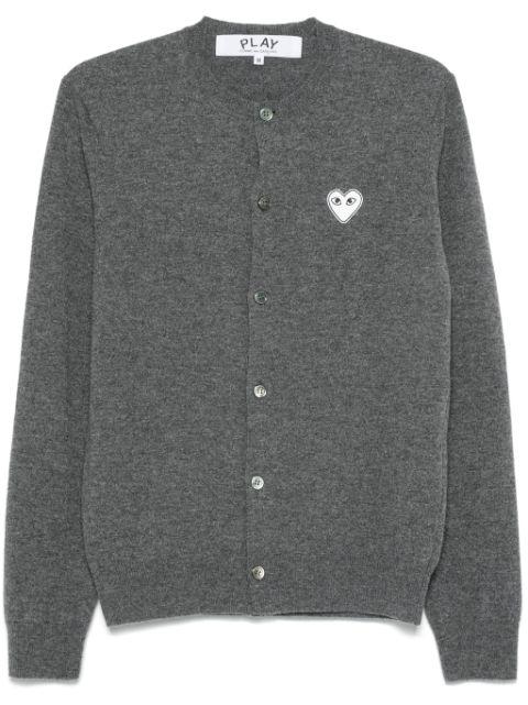 logo-patch cardigan by COMME DES GARCONS