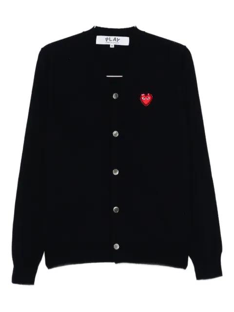 logo-patch cardigan by COMME DES GARCONS