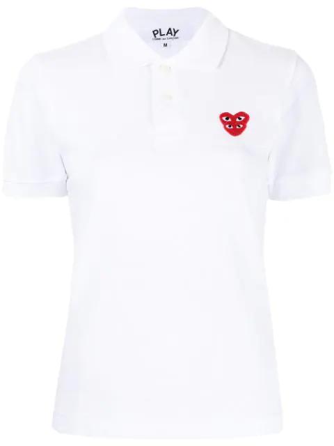 logo-patch polo shirt by COMME DES GARCONS