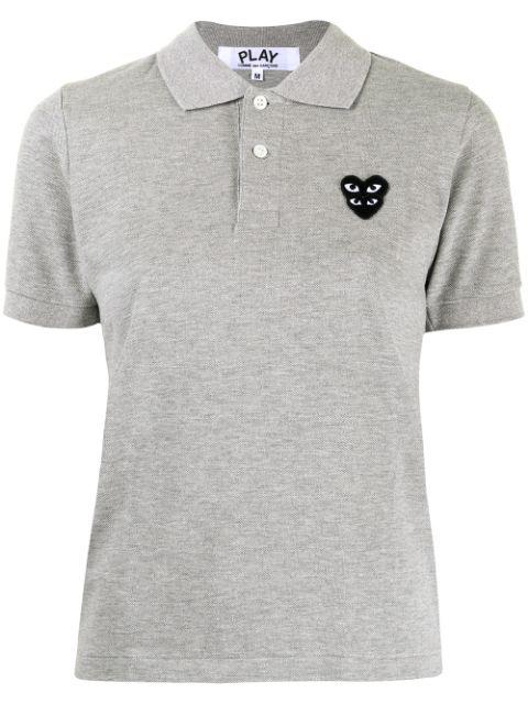 logo-patch polo shirt by COMME DES GARCONS