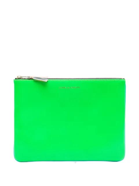 logo-print clutch bag by COMME DES GARCONS