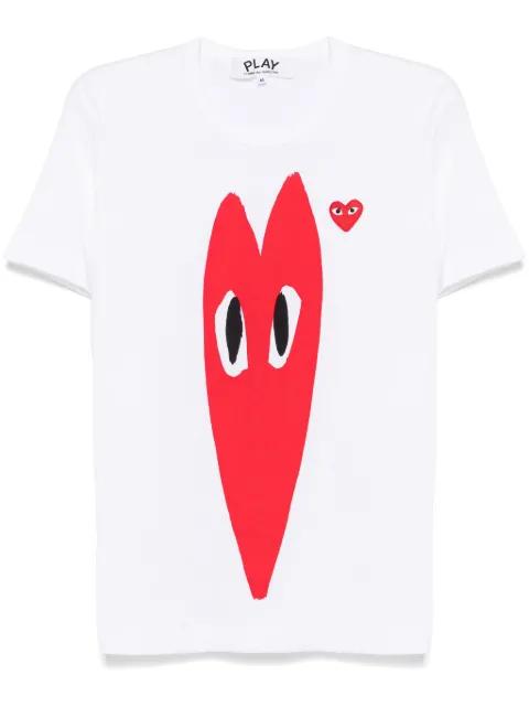 logo-print cotton T-shirt by COMME DES GARCONS