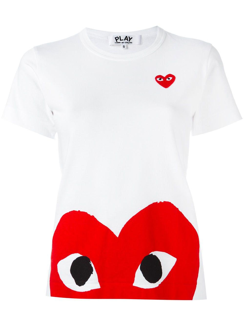 logo-print cotton T-shirt by COMME DES GARCONS